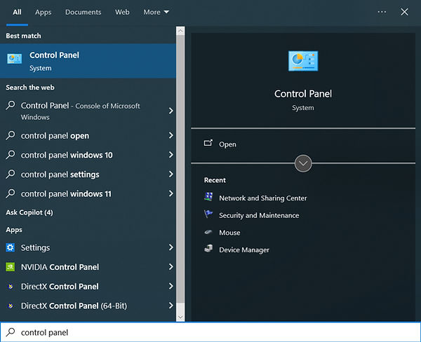 Control Panel