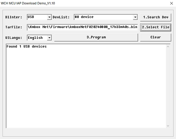 Start Flashing Firmware