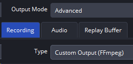 OBS Output Mode